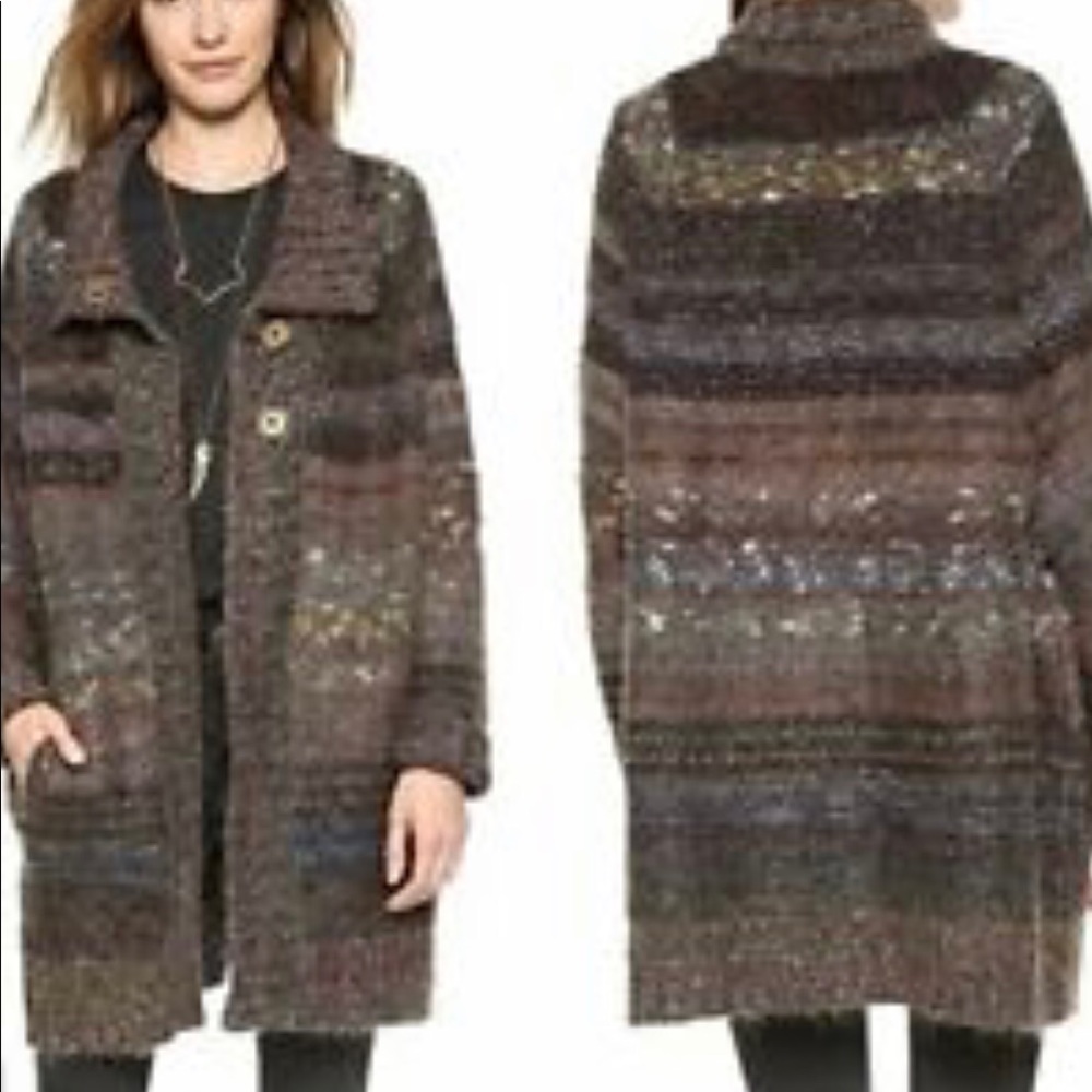 Free People Starlight Shadow Cardigan XS